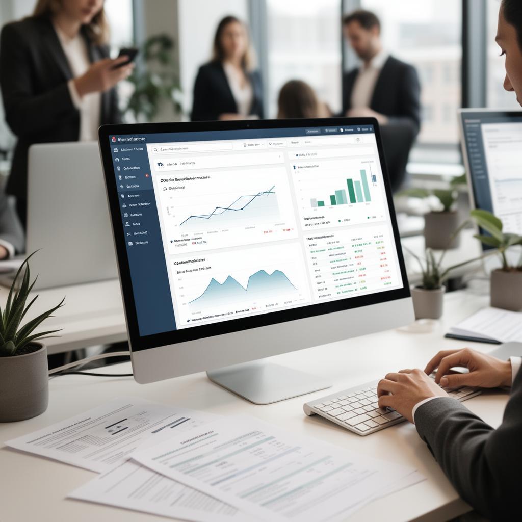 Finance kantooromgeving met dashboards en controller-documenten